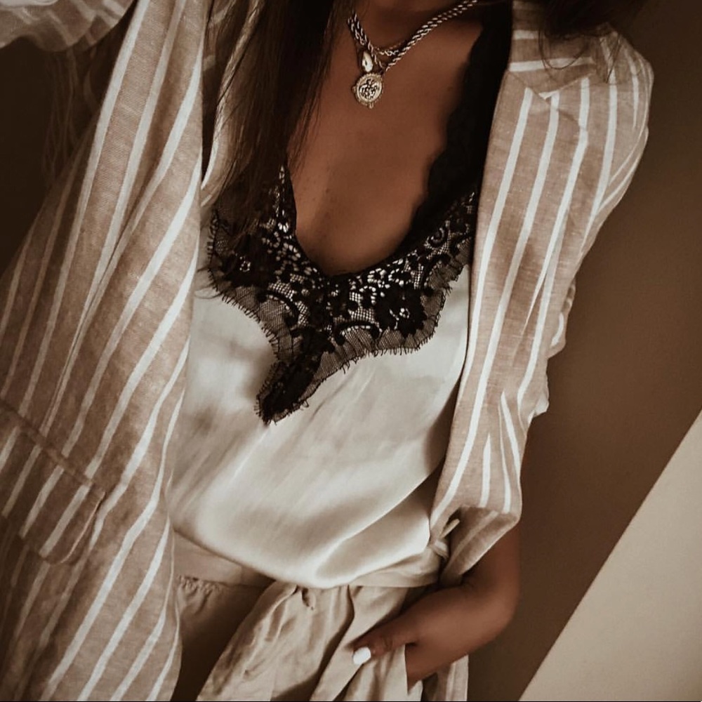Boutique || Plush Lace Camisole